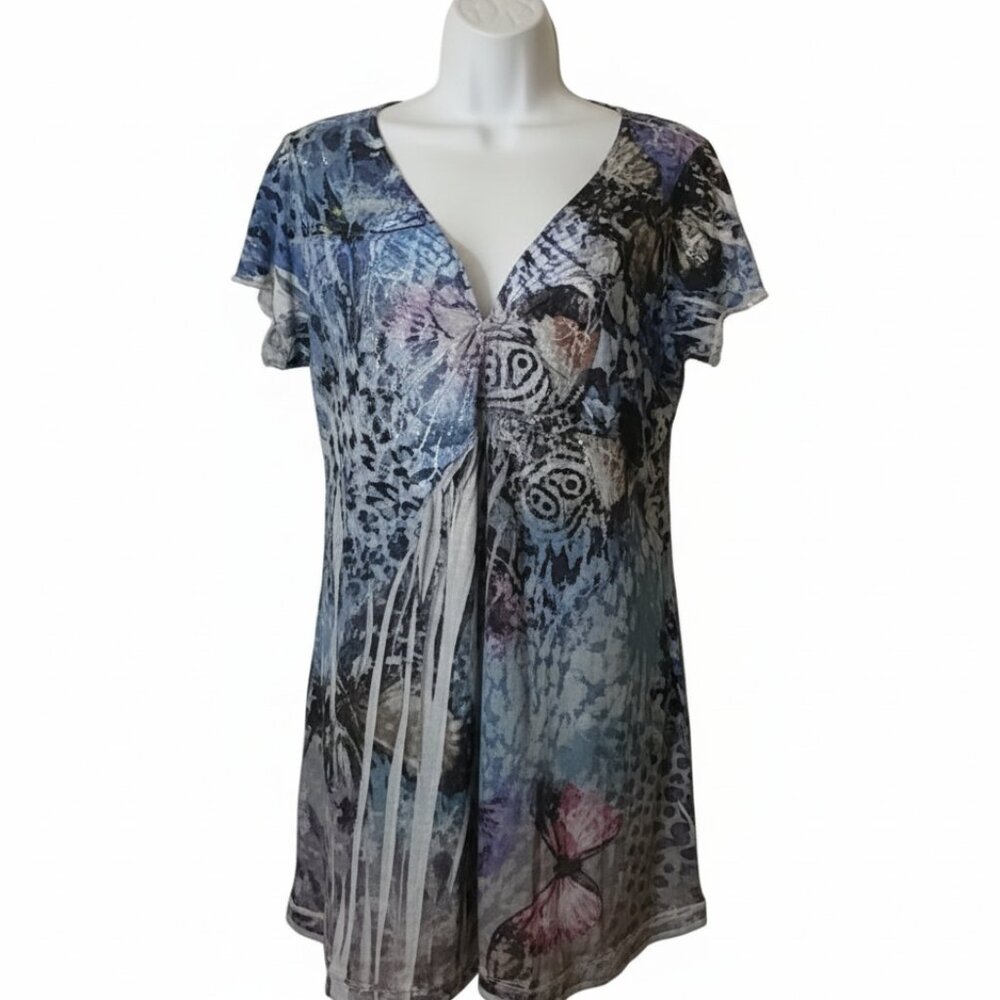 Unity World Women's Casual Multicolor top Size large